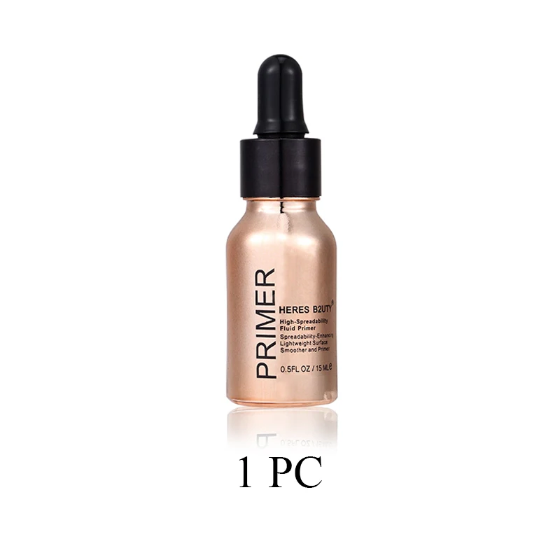 Fluid Primer-1pc HERES B2UTY 24K Gold высокочастотный Жидкий Праймер, увеличивающий Электронные возможности, легкий гладкий и масляный праймер - Цвет: Fluid Primer-1pc