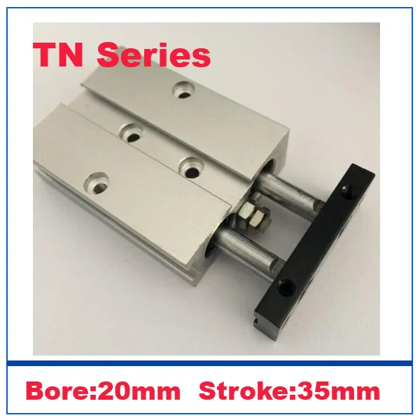 double rod cylinder TN20-35 20mm bore 35mm stroke pneumatic components for filling machine parts dual cylinders | Обустройство дома