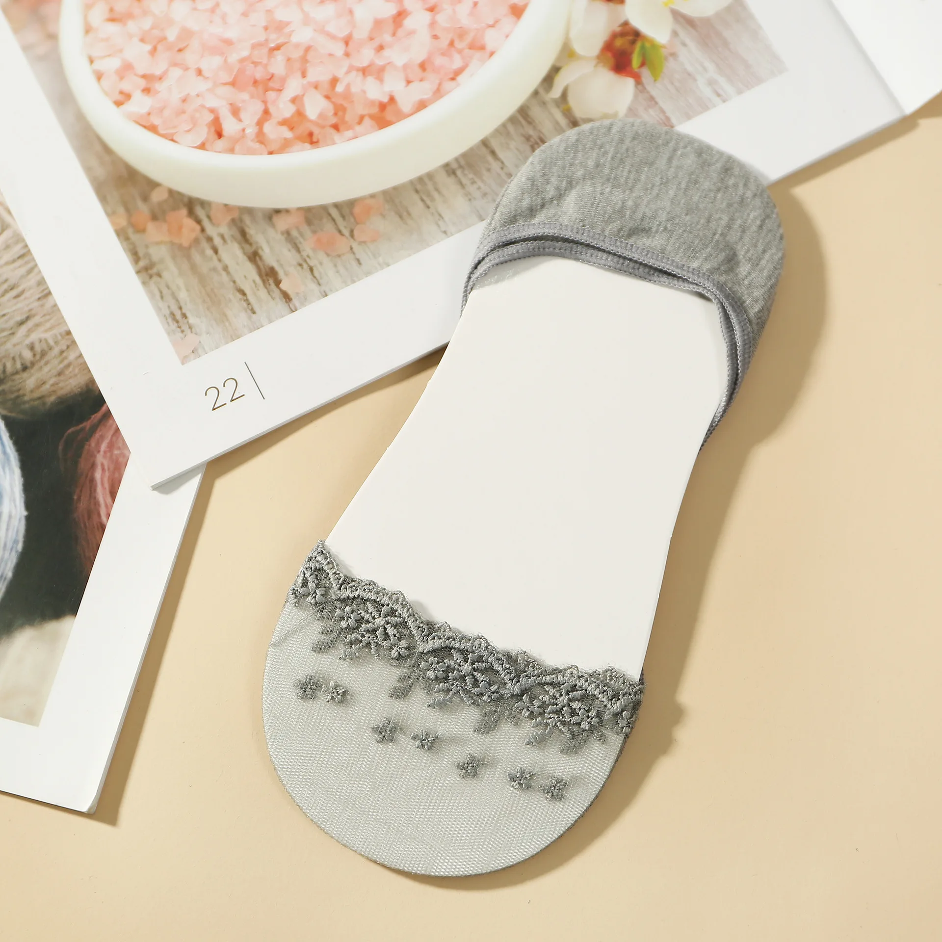 3 пар/упак. кружевные носки тапочки невидимые лодочки женские летние короткие