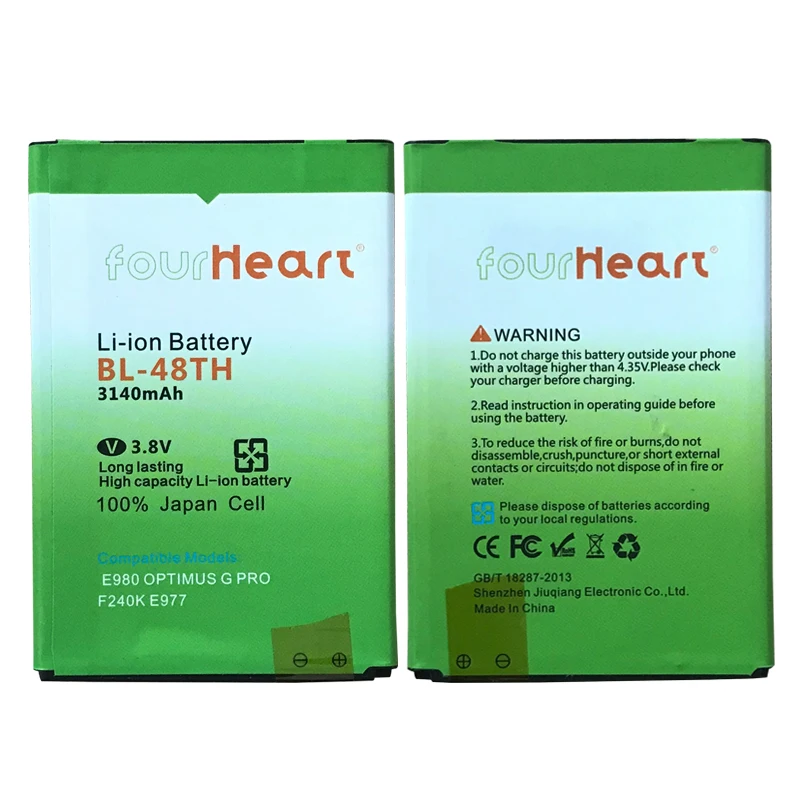 Original Phone Battery 3140mah BL-48TH BATTERY for LG E940 E977 F-240K F-240S Optimus G Pro E980 E985 E986 Replacement batteries | Мобильные