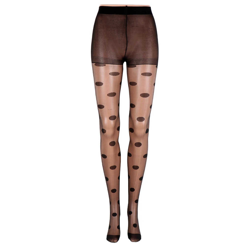 

Japan Style Tights Full Length Dot Patterned Women Pantyhose Sweet Girl Sexy Female Stocking Transparent Silk Tights