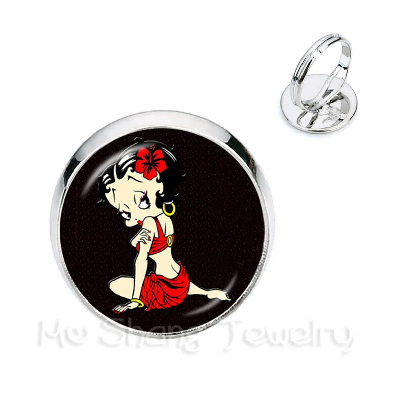 Новинка 2018 кольца подвески из серии Бетти боп с рисунком в виде платьев сделай