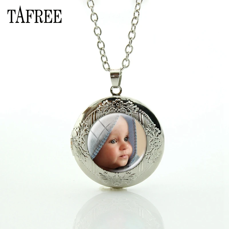 20locket TAFREE индивидуальный фото кулон с текстом ожерелье ручной работы семья ребенок папа мама брат сестра друзья ювелирные изделия NA01 - Окраска металла: 20locket