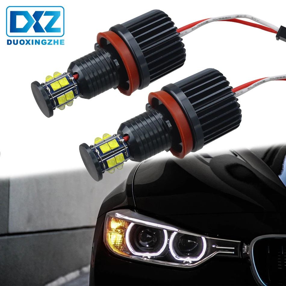 DXZ 2 шт. для BMW 120W Всего H8 CREE светодиодный ангельские глазки Halo кольцевые лампы
