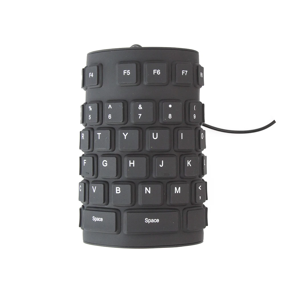 Портативная мини клавиатура водонепроницаемая мягкая силиконовая USB для