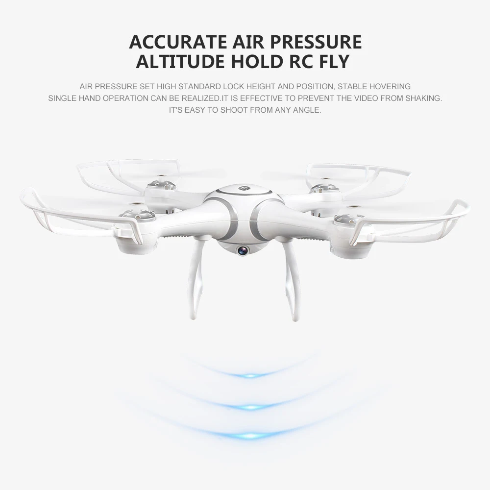 Квадрокоптер с функцией удержания высоты Wi Fi FPV RC drone s7 бесголовый режим
