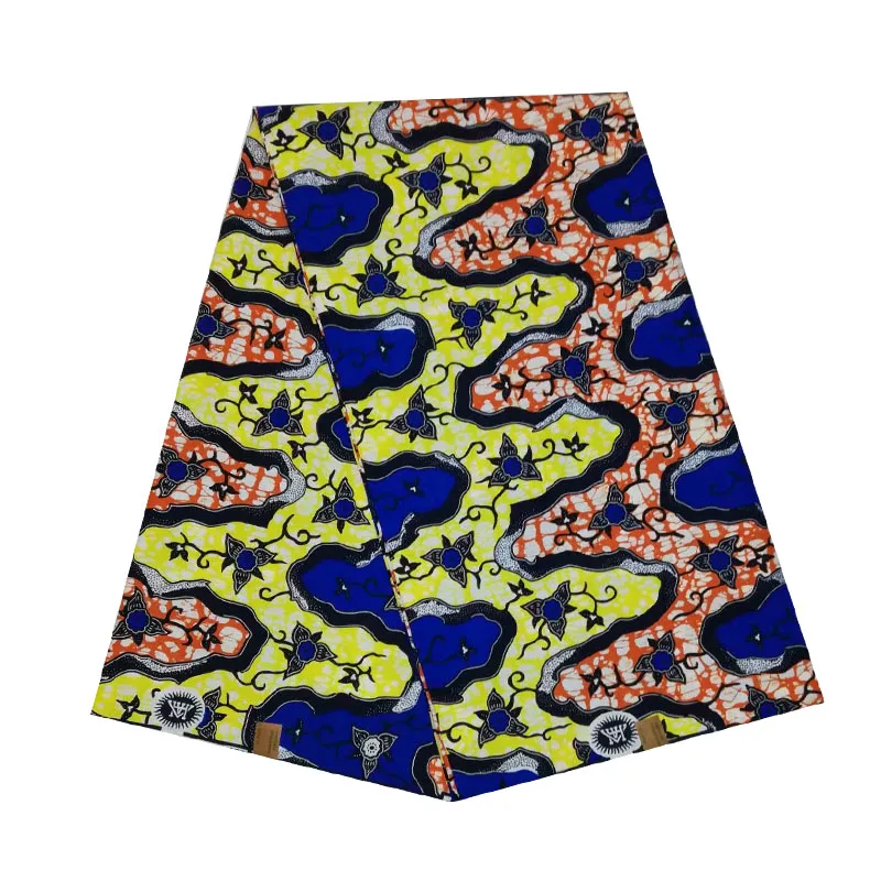 2019 лучшее качество настоящий nigerianPrinted в ткани Африканский воск блок 100% хлопок 6