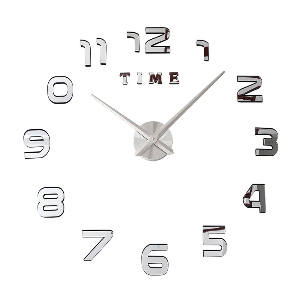 Wall Clock Sliver 3d настенные часы светящиеся новые часы настенные часы Horloge 3d Diy акриловые зеркальные наклейки светящиеся кварцевые часы Reloj de Pared - Цвет: Wall Clock Sliver