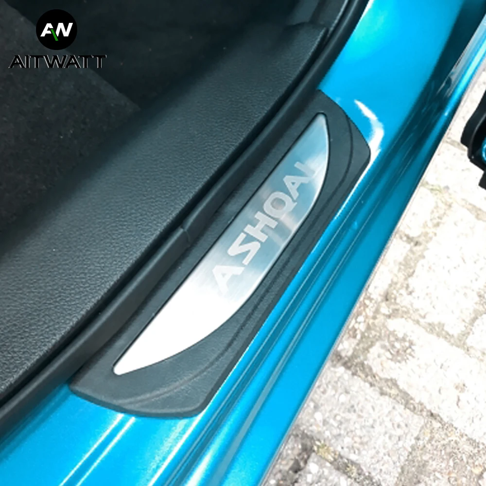 Для Nissan Qashqai J11 2017 2018 Нержавеющая Накладка на порог Защитная Наклейка для дверных