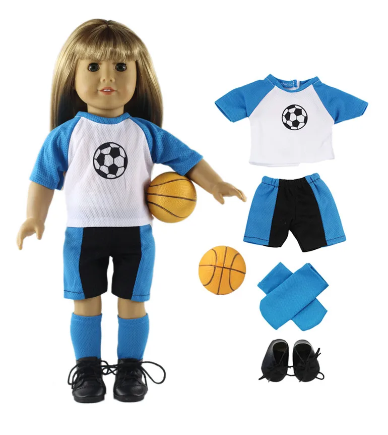 1 комплект спортивной одежды Одежда для кукол куклы 18 дюймов A39|doll clothes|outfit dollclothes