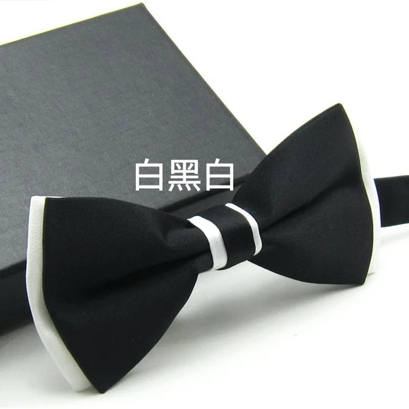 Мужские не блестящие галстуки бабочки 2 тона матовые смокинг общие вечерние