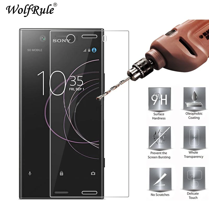 

2PCS Glass For Sony Xperia XZ1 Screen Protector Tempered Glass For Sony Xperia XZ1 Glass Anti-scratch Film For Sony XZ1 WolfRule