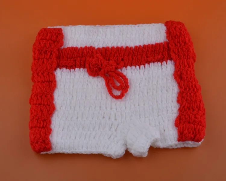 Newborn Baby Photo Photography Prop Costume Hat boys Girl Crochet Knit Clothes boxer Boxing gloves + pants Set for Infant | Детская