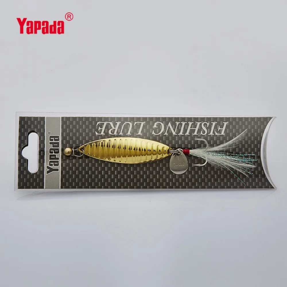 Металлическая рыболовная приманка YAPADA Spoon 008 паразитов 10 г/15 г тройной крючок +