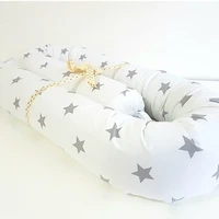 crib baby bed bumpers safety protection pad toddler baby 125x10cm cot crib bedding cushion star printing ybd018