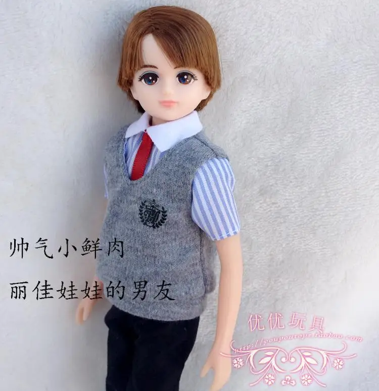 

2019 new boy Licca Doll boyfriend male doll bjd doll Licca father 25cm height doll with clothes and shoes