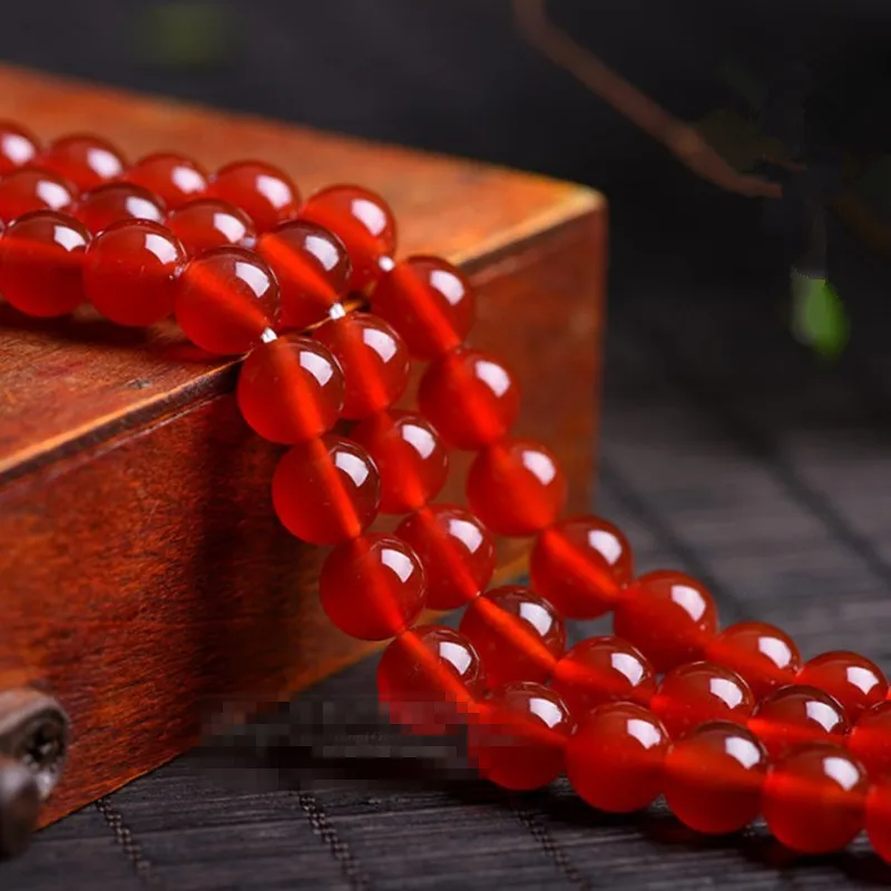 

Rounds a grade natural Red semi-precious stone Beads for Jewellery Making 4-10mm