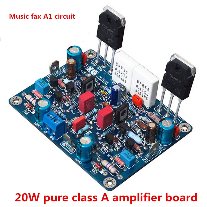 Музыкальная факсимильная схема A1 20 Вт на 5551/5401 + 2sa/ 2SC5198 чистая Плата усилителя
