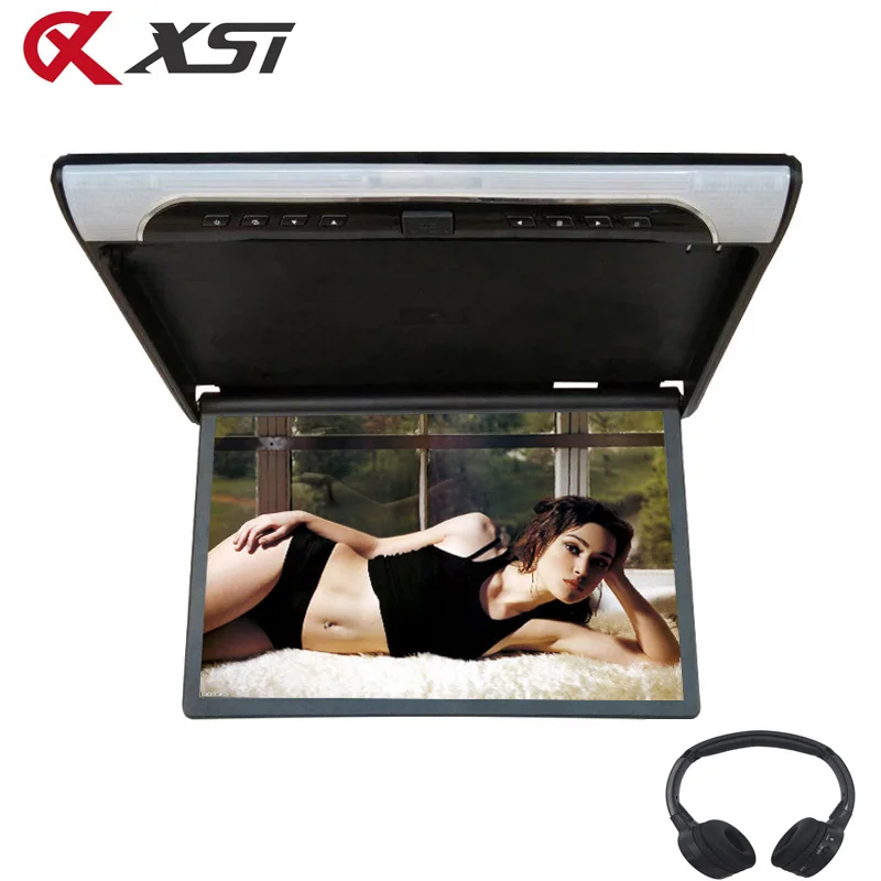 XST 19 дюймовый HD 1080P Автомобильный видеомонитор на крышу с откидным креплением