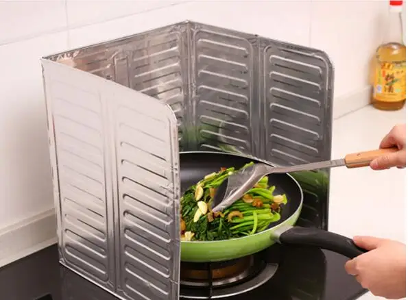 1 шт. Кухонные гаджеты экраны масляных брызг алюминиевая фольга плита газовая