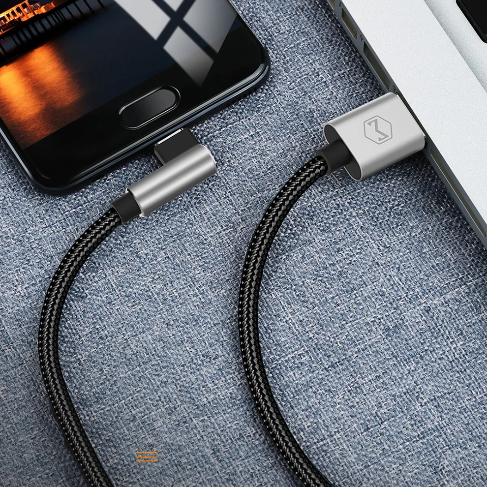 MCDODO Тип USB C кабель макс 5A быстрой зарядки для Samsung S8 плюс Xiaomi 90 градусов обратимой Тип-c для OnePlus 5 т Huawei