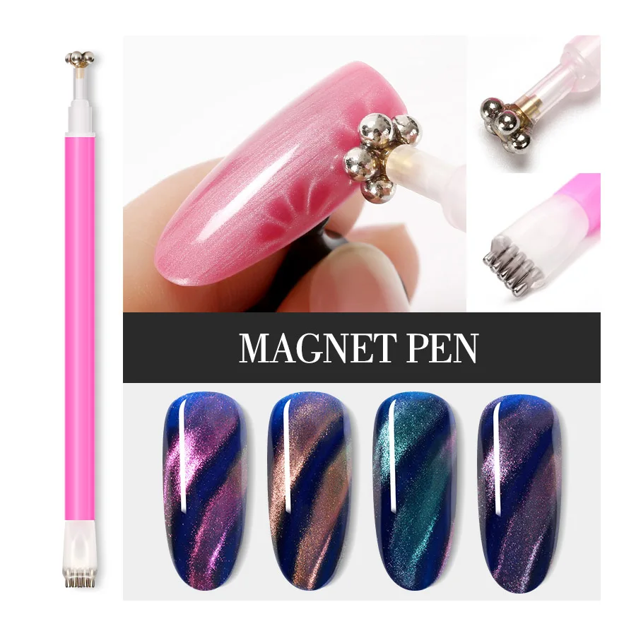 Monasi цветок кошачий глаз магнит Ручка Nail Книги по искусству DIY Инструменты