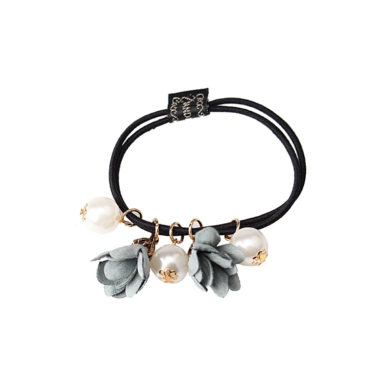 M MISM Girls Fashion Floral Elastic Hair Bands Perfect Quality Accessories for Women Scrunchy Pearls Rubber Ornaments | Детская одежда