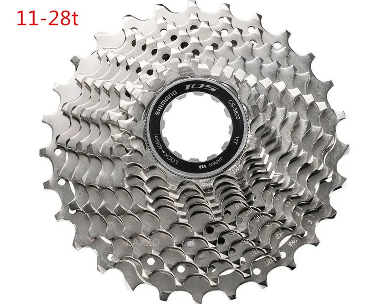 5800 cassette 11-28t Shimano 105 5800 дорожный велосипед указано 2x11 Скорость ST-5800 FD-5800 RD-5800-SS/GS кассета 11-25/11-28/11-32T - Цвет: 5800 cassette 11-28t