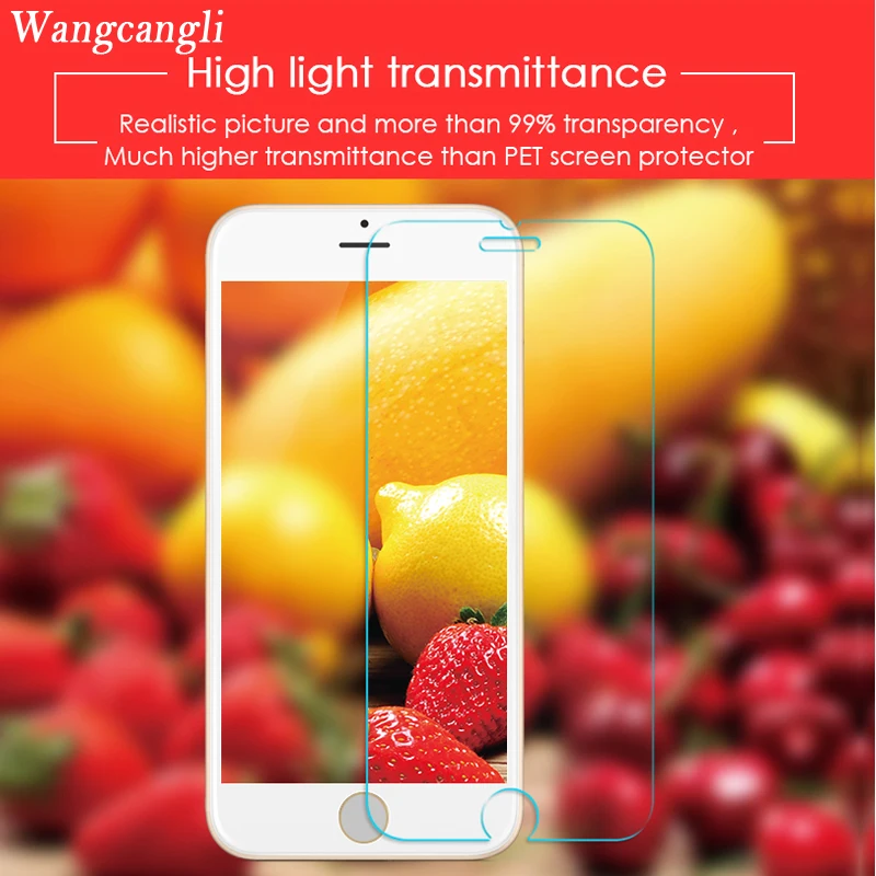 Защитное стекло wangcangli для iphone 7 защиты экрана закаленное plus X 8 6 6S 5s 5 se 4S 4 |