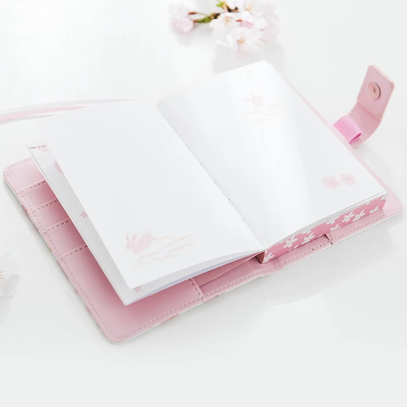 Подарочный набор Kawaii Sakura Notebook/Washi Tap/Pen/liner Janpanese дневник DIY офисные и школьные