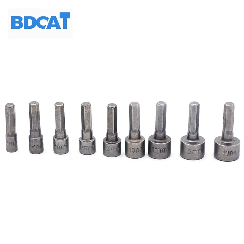 BDCAT 9 шт. 1/4 дюйма шестигранный хвостовик электрическая гайковерт сверло