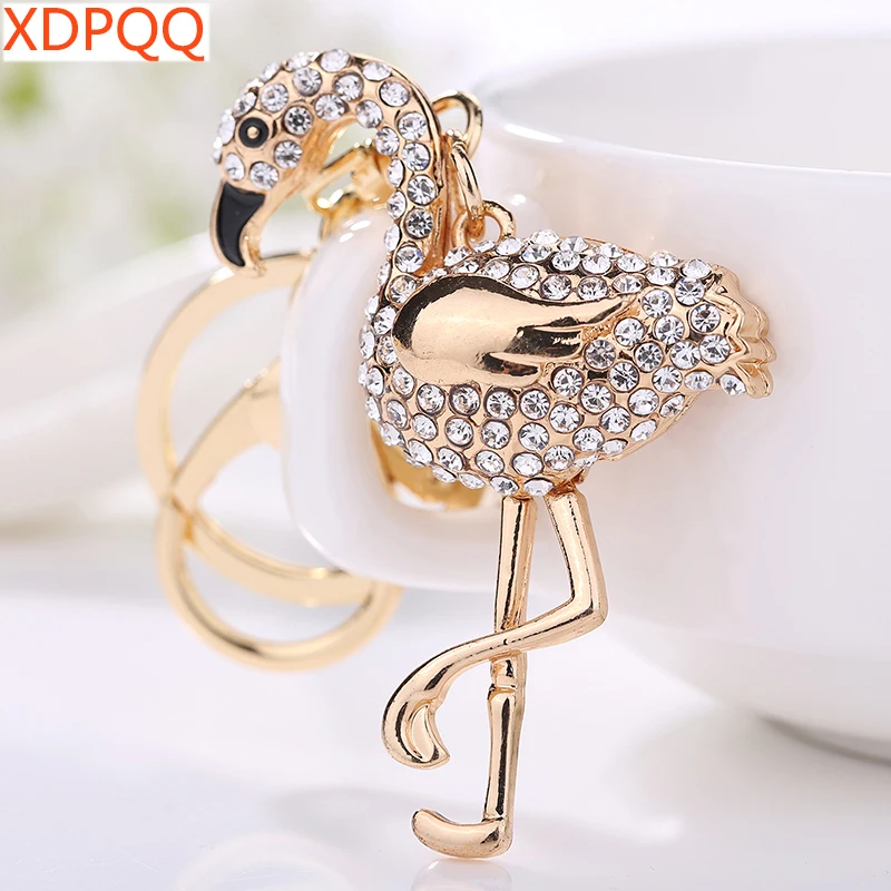 XDPQQ модный брелок с подвеской в виде животных серия лебедей из сплава Стразы