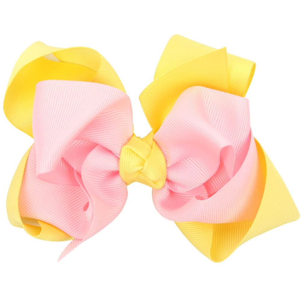 Fashion multicolored dot swallow hair accessories colorful bow Headband popular Rainbow gradient color large knot Hair | Детская одежда