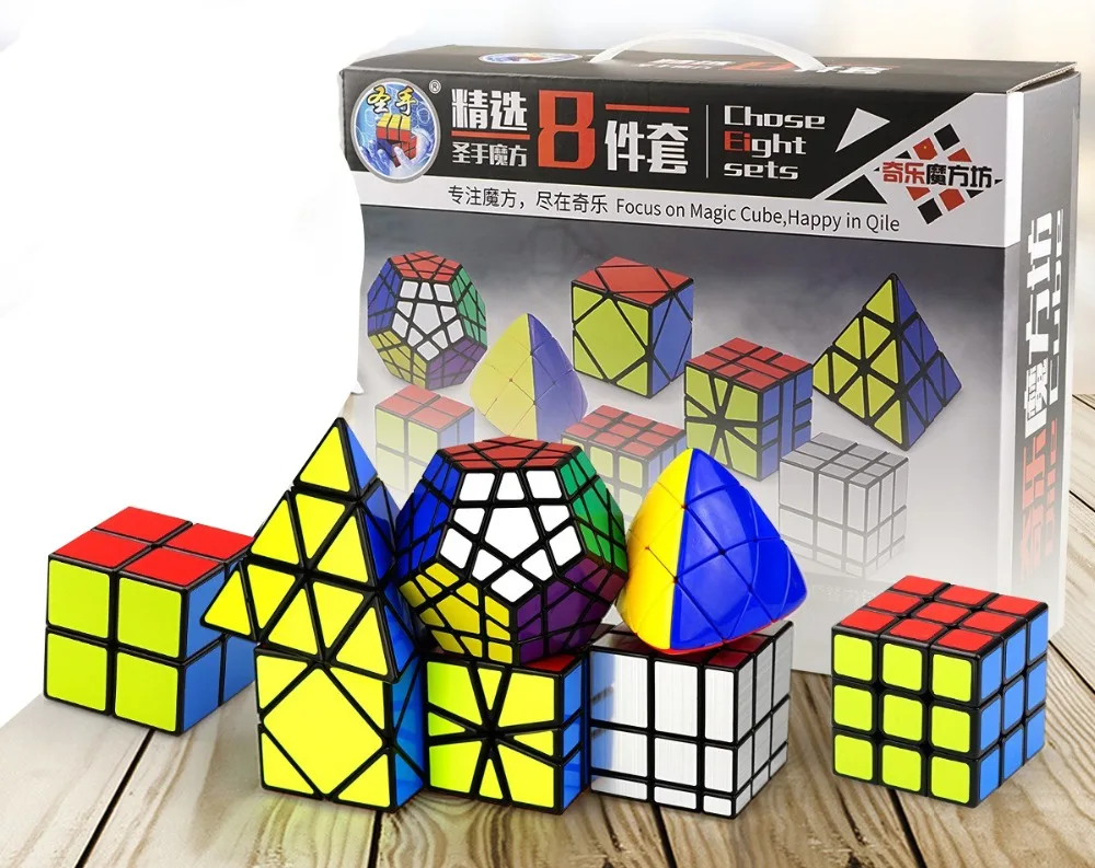 Shengshou волшебный куб головоломка пакет 2x2 3x3 Sq1 зеркало Megaminx Skewb Пирамида выпуклая Пирамидка игрушки скоростной куб для детей