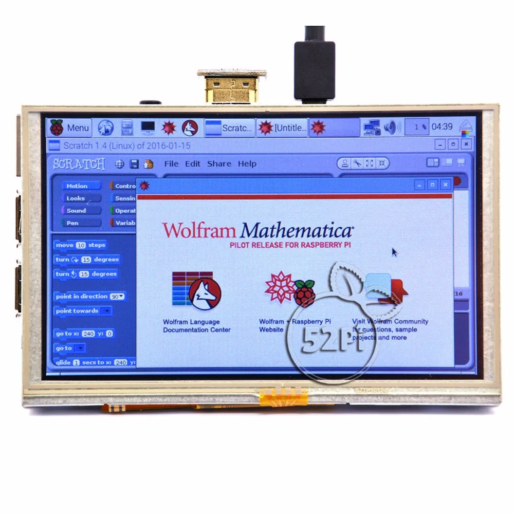 Raspberry Pi 5 дюймов 800x480 GPIO HDMI ЖК-дисплей резистивный сенсорный экран монитор