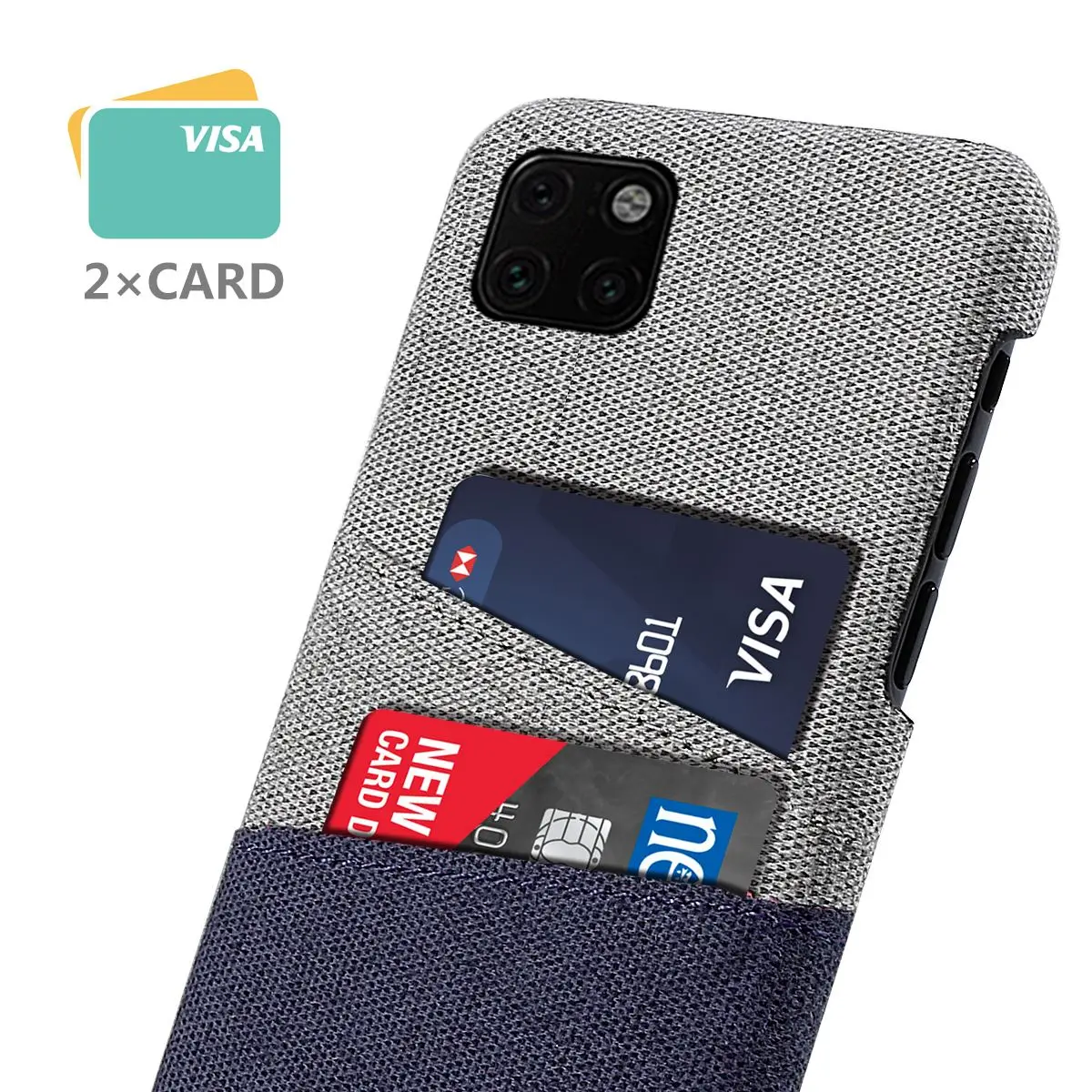 Для iPhone 11 Pro Max чехол 2019 Тонкий Жесткий ПК защитная ткань держатель для карт XI |