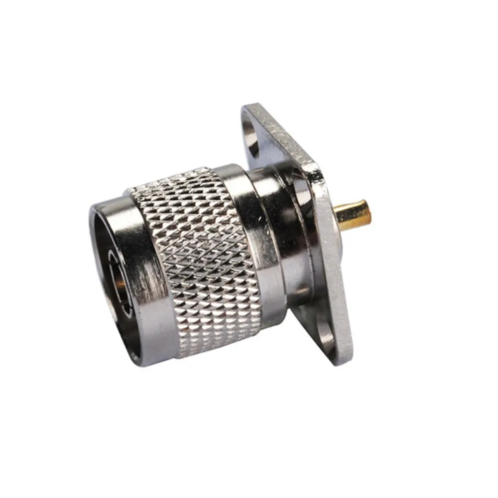 N Male Plug RF Connector 4 Hole Panel Mount with Solder Cup Coax Coaxial Adapter | Обустройство дома
