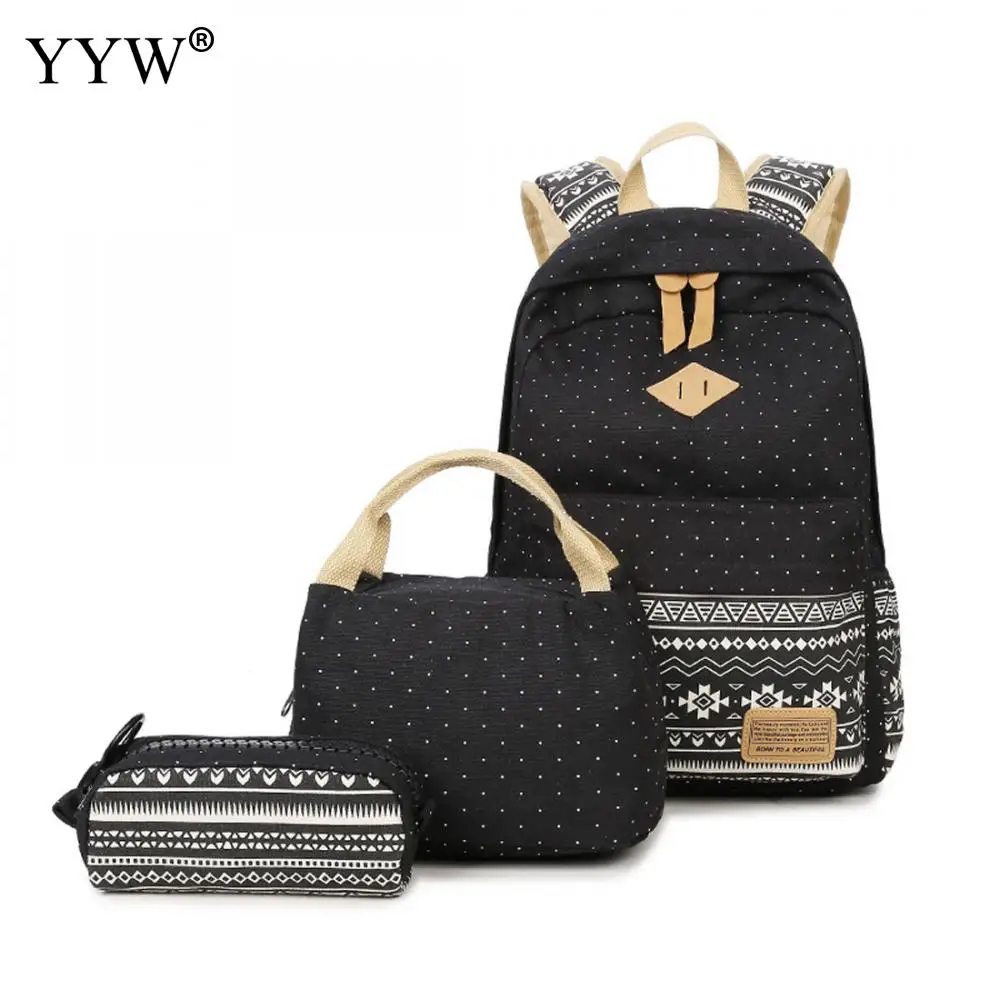 Модный женский рюкзак 3 шт./компл. Женский комплект из рюкзака женская сумка с