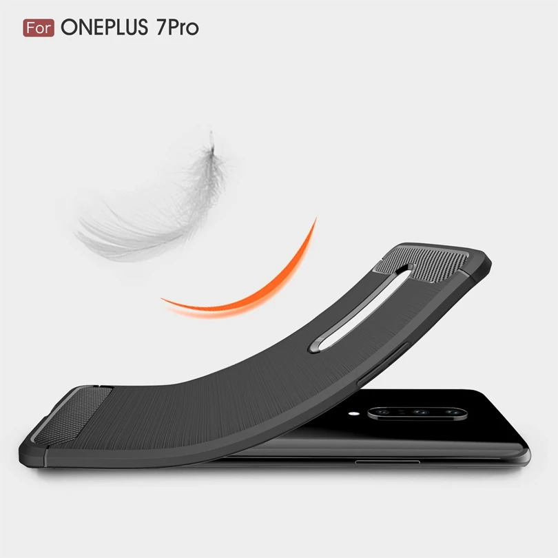 Чехол для Oneplus 7Pro/1 + 7Pro противоударный бампер из углеродного волокна прочный