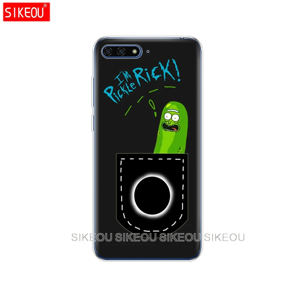 31468 Силиконовый чехол для телефона huawei Honor 7A PRO 7C Y5 Y6 Y7 Y9 Prime Рик и Морти - Цвет: 31468