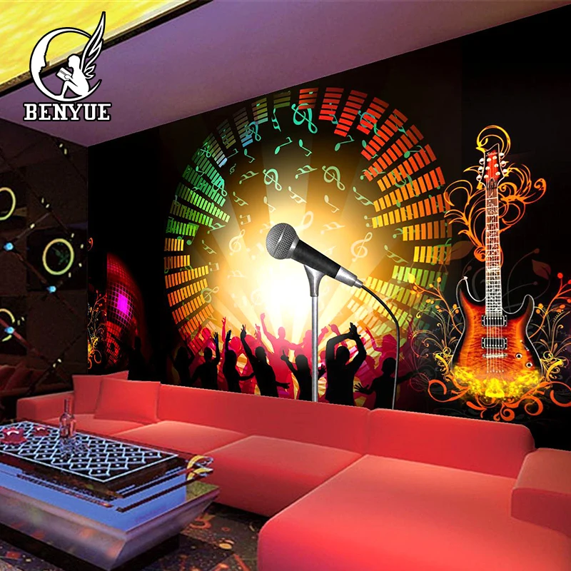 

Modern Custom Size 3d Wallpaer For Home Decoration Decorative Bar Printed Mural Textile Wall Covering Club