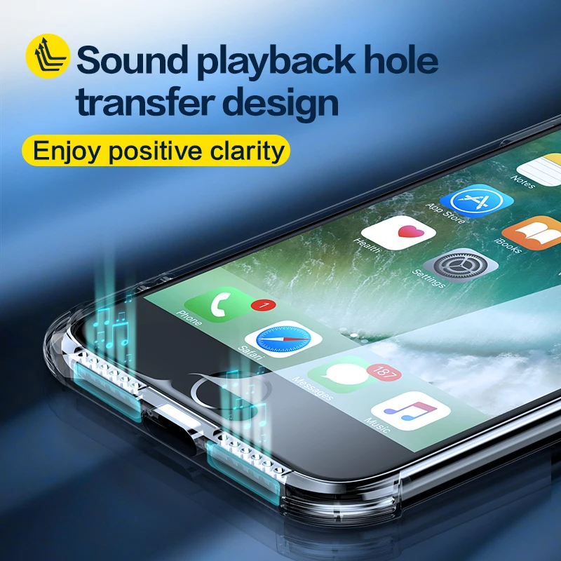 SmartDevil Shockproof Bumper Phone Case for iPhone X XS XR Max Transparent Silicone Clear Protection Back Cover |