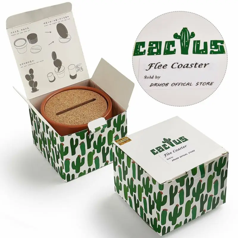 Новинка подставка для чашки подставки под напитки в форме цветка кактуса