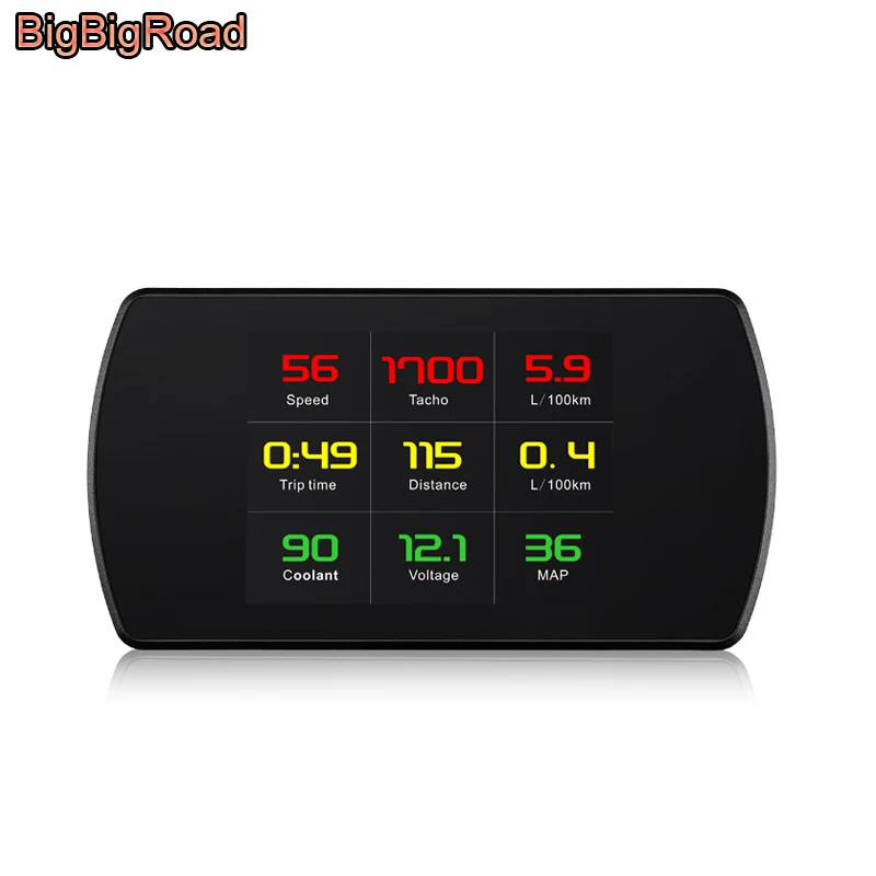 BigBigRoad For Nissan Quest Rogue Sentra Teana Maxima Murano Altima Titan Car HUD OBDII 2 Windscreen Projector Head Up Display