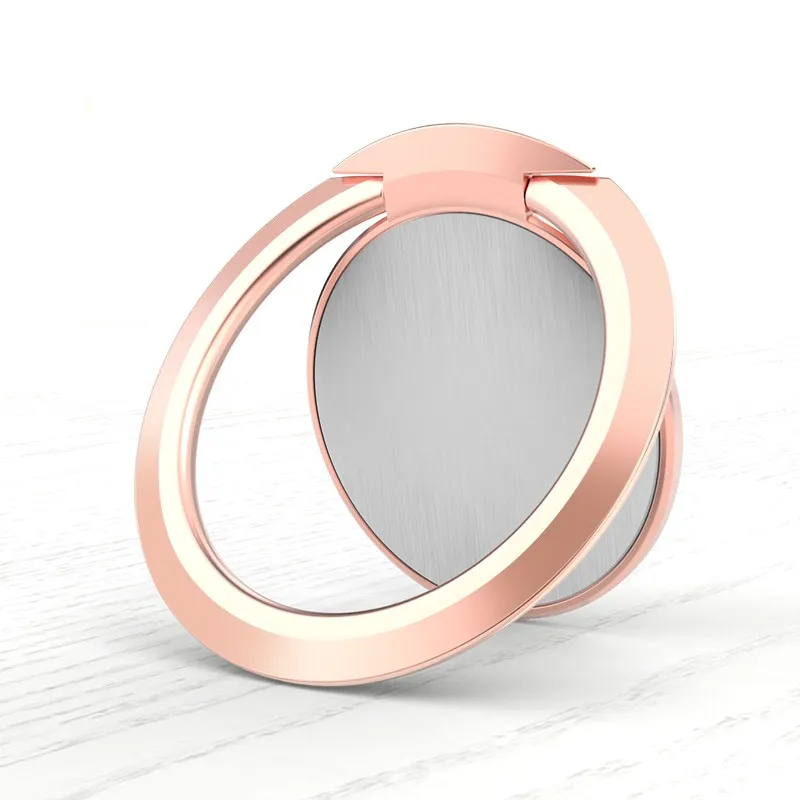 Rosegold Магнитное кольцо на палец для мобильного телефона, вращающийся на 90 градусов, подставка для смартфона, держатель для iPhone, samsung, huawei, металлическое автомобильное крепление для планшетов - Цвет: Rosegold