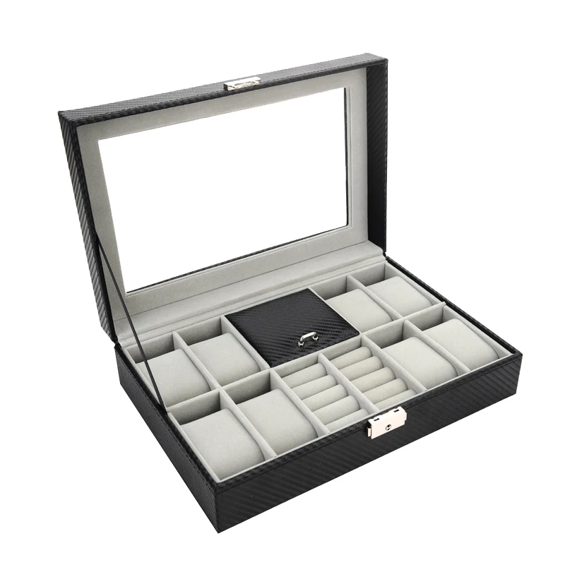 8+3 Grids Watch Box Clock Jewellery Time Jewelry organizer holder for and Holder | Наручные часы