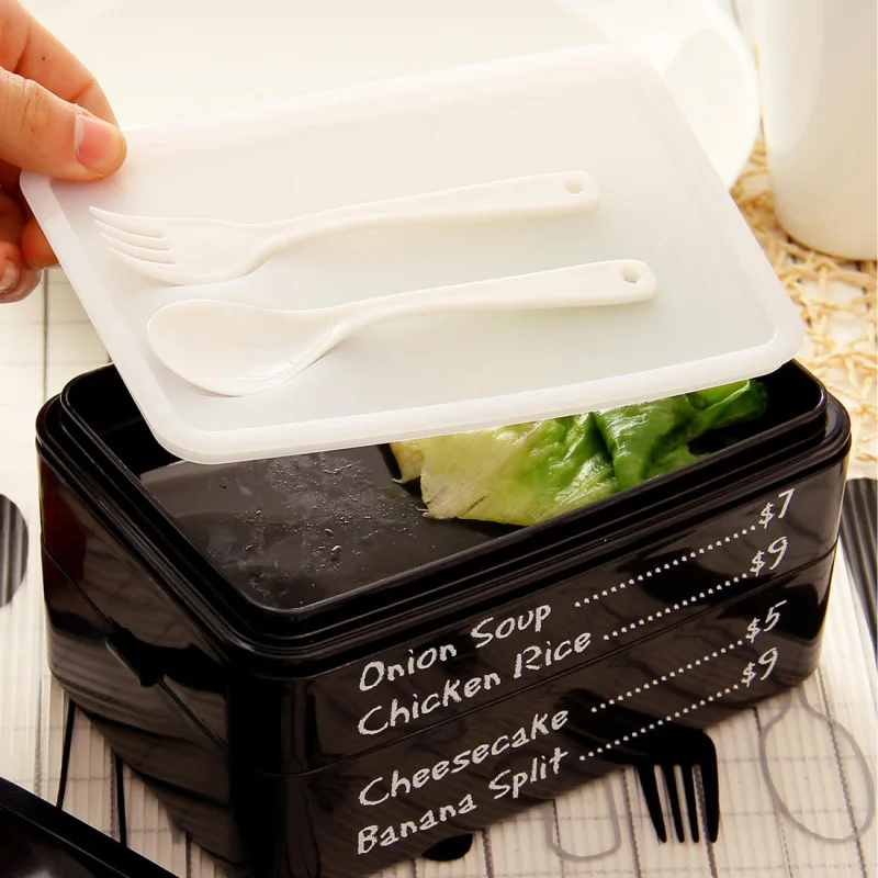 3 Layers Japanese Bento Box Plastic Microwave Lunch Kids Picnic Camping Container For Food Storage Compartment | Дом и сад