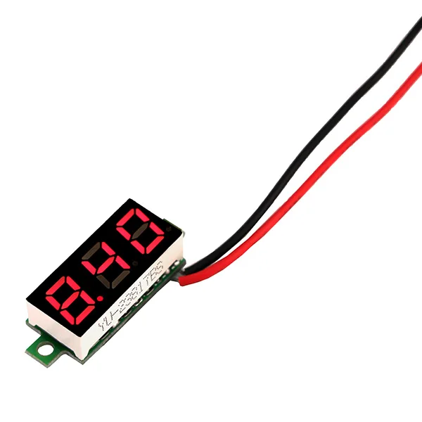 Red 0,28 дюймов 2,5 V-30 V Мини цифровой вольтметр Напряжение метр тестер светодиодный Экран электронный Запчасти аксессуары - Цвет: Red