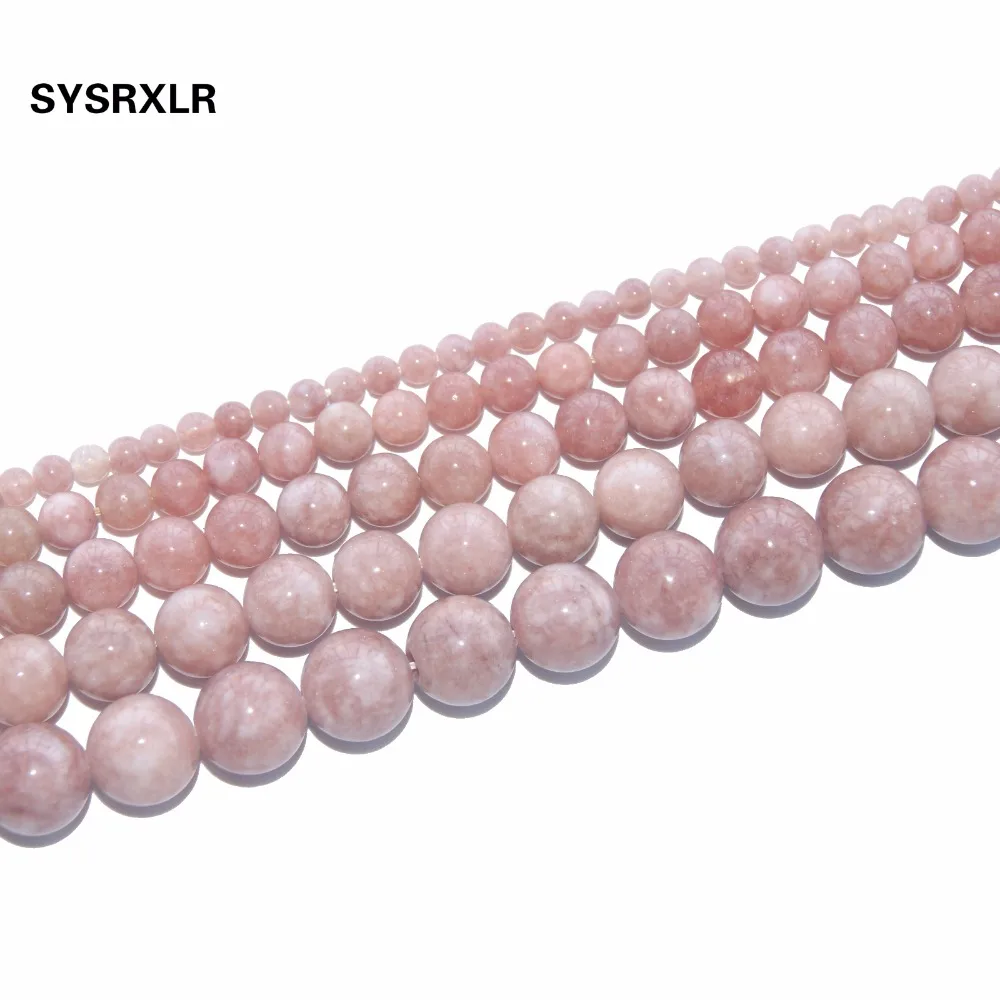 Оптовая продажа бусины из натурального камня круглые широкие Qrange Angelite для