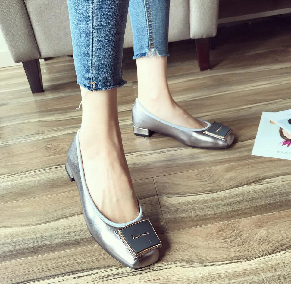 Женские балетки на плоской подошве без застежки; Zapatillas mujer; женская обувь; сезон весна-осень; модельные туфли с закрытым носком; женская обувь; большие размеры 35-42